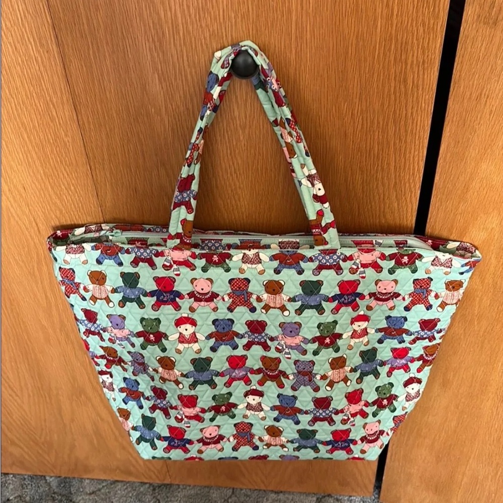 Vera Bradley Toasty Teddy Grand Traveler Tote